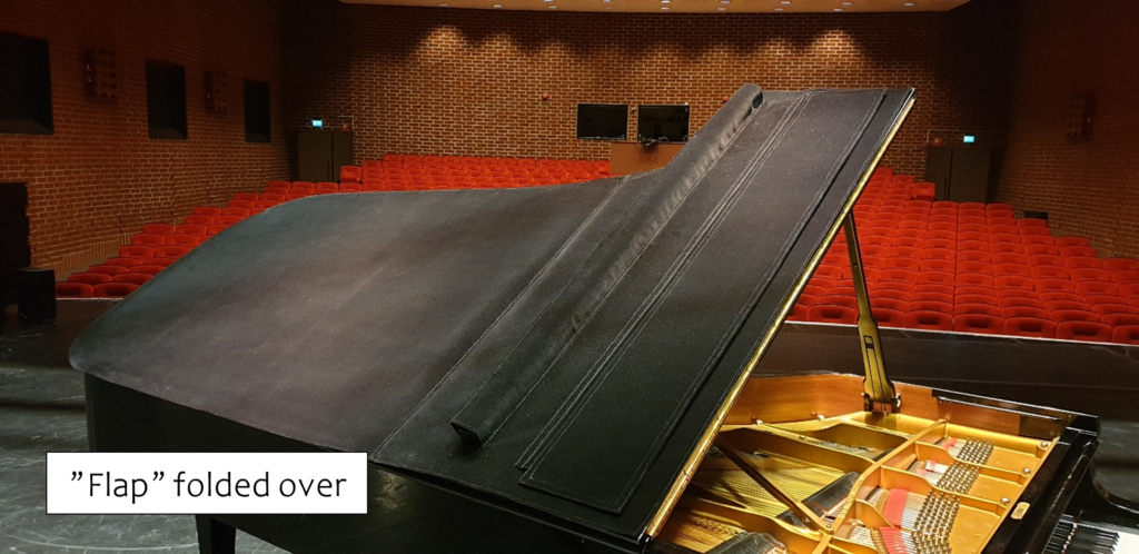 Flap folded over - Concert Veil